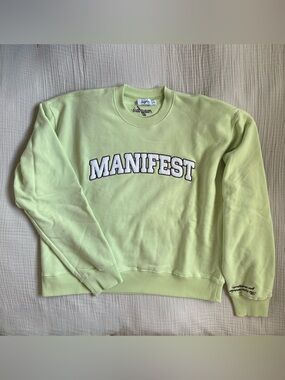 NWOT Mayfair Manifest Classic Crewneck in Sage Mood